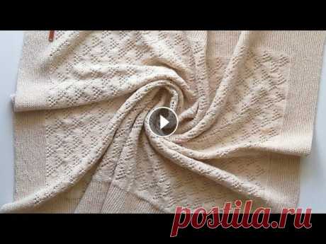 Плед спицами... Плед детский.. Плед.. Плед 80см*100см.. Плед из полухлопка Девочки,отмечайте свои работы у меня в инстаграмме, а я с радость их покажу...