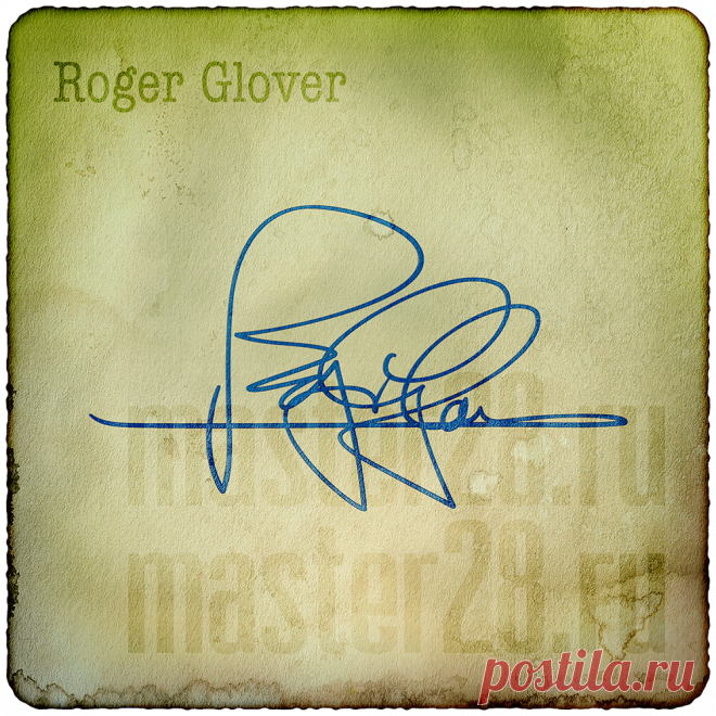 Автографы знаменитостей - автограф Roger Glover