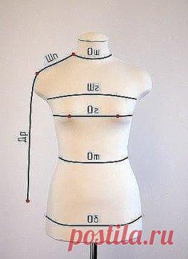 Подсказка для рукодельницы: как снять мерки?
Прежде чем строить выкройку, необходимо правильно снять мерки. Это очень
 ответственный этап, от того, насколько точно сняты мерки зависит как 
будет сидеть изделие на фигуре. Для снятия мерок человек должен стоять 
ровно, не напрягаясь. Измерения проводят по нижнему белью, можно надеть 
легкую майку или футболку, чтобы было легче определить положение 
плечевого шва По линии талии следует завязать бельевую резинку, чтобы 
точно определить эту линию (п