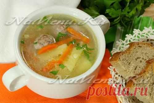 Суп с фрикадельками и рисом, пошаговый рецепт с фото