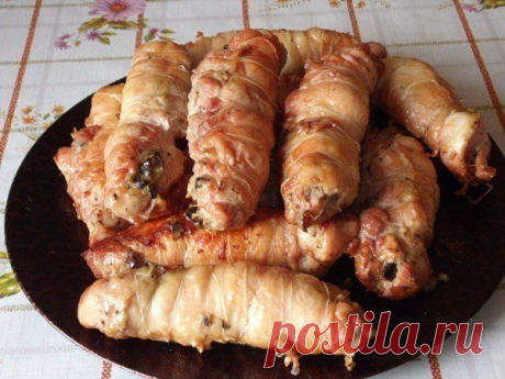 КУРИНЫЕ РУЛЕТИКИ С ГРИБАМИ.