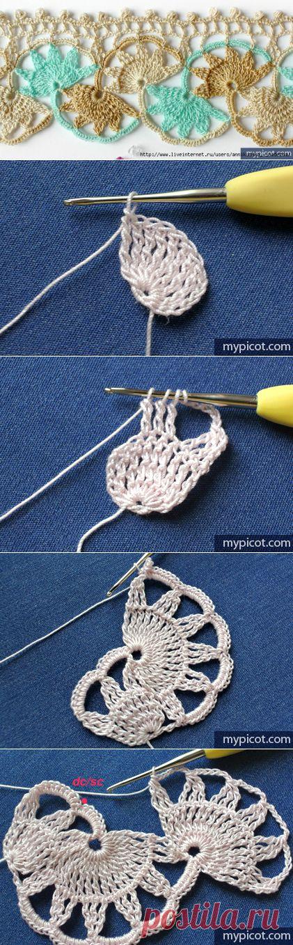 Потрясающе красивая кайма крючком | Варварушка-Рукодельница