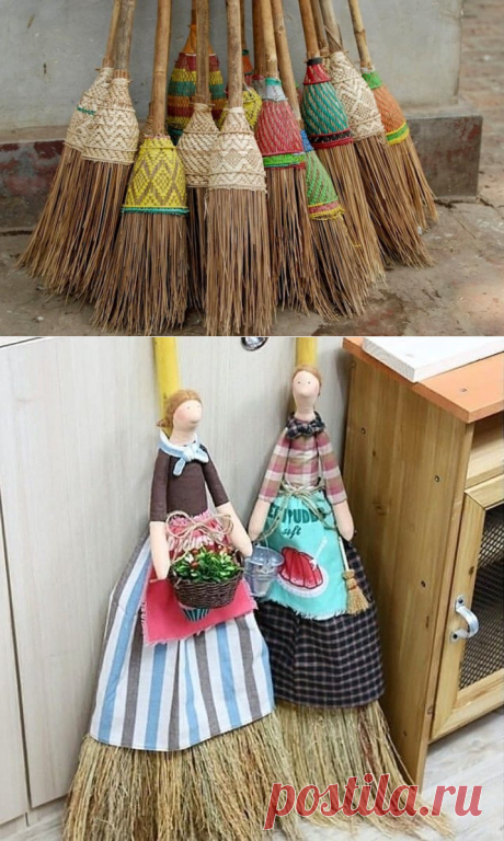 Как украсить веник для подметания пола: идеи — DIYIdeas