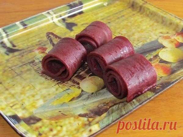 Домашняя яблочно-сливовая пастила, без консервантов: На 100г. 84,44 ккал, Б/Ж/У 0,44/0,34/19,61 1 кг ...