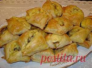 Закусочные пирожки с грибами и сыром, рецепт. Koolinar - клуб кулинаров. . Рецепт c фото, мы подскажем, как приготовить!