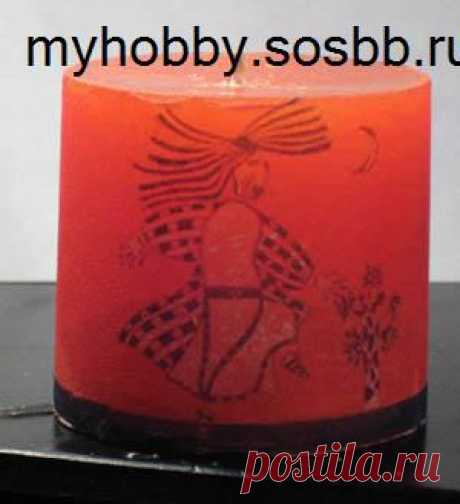 Декупаж свечи - Декупаж - Рукоделие и творчество - Каталог статей - Рукоделие-мое хобби