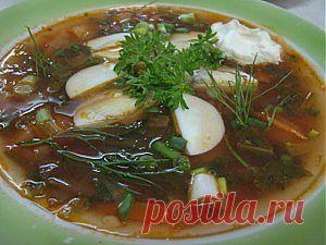 Рецепт " Суп со шпинатом и свеклой без мяса". | Кулинар дома - Готовим дома