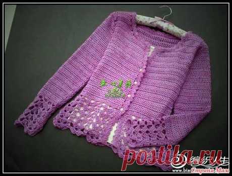 Кардиган крючком.: Дневник группы &quot;ВЯЗАНАЯ МОДА+ ДЛЯ НЕМОДЕЛЬНЫХ ДАМ&quot; - Страна Мам