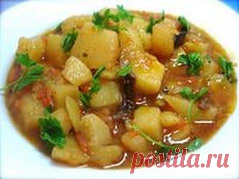 Тушеная картошка с мясом / Простые рецепты
