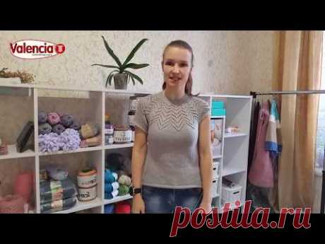Кофта с круглой ажурной кокеткой. Расчет петель и начало вязания.