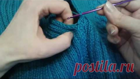 Соединяем детали вязаных изделий крючком. МК Светланы Заец // Knitting for Beginners