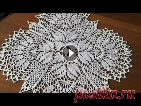 Ажурная, квадратная САЛФЕТКА крючком 2Часть 13-19 ряд. Квадратная салфетка для начинающих. Ссылка на 1часть https://youtu.be/u7w6ObYr7i4...