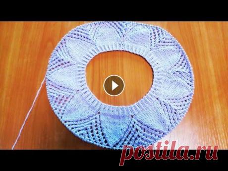 МК по вязанию круглой кокетки, 1 часть Это видео дополнение к предыдущему, там кофточка показана целиком, чтобы посмотреть, перейдите по ссылке: Ссылка на схему № 1: Ссылка на 2 часть МК: С...