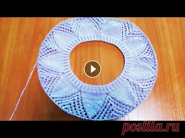 МК по вязанию круглой кокетки, 1 часть Это видео дополнение к предыдущему, там кофточка показана целиком, чтобы посмотреть, перейдите по ссылке: Ссылка на схему № 1: Ссылка на 2 часть МК: С...