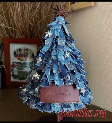 Приятные новогодние мелочи из джинсовой ткани. | Красота-рукодельная | Дзен