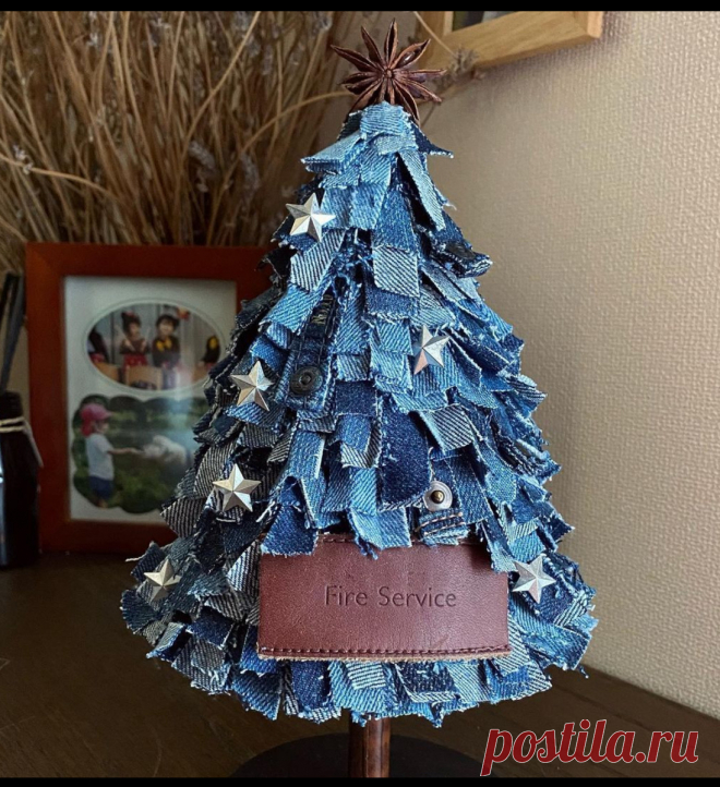 Приятные новогодние мелочи из джинсовой ткани. | Красота-рукодельная | Дзен
