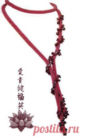 Лариат "Вьюнок" » Бисерные мастер-классы.