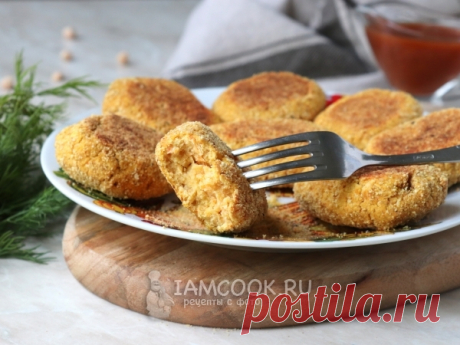 Котлеты из нута в духовке — рецепт с фото Рецепт полезных и очень вкусных котлет, приготовленных из нута в духовке.