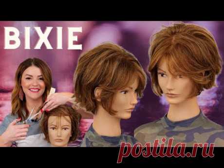 Modern Hair. BIXIE with TEXTURE Tutorial. Razor Cutting.