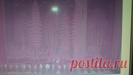 Штора на окно внучке в комнату из категории Мои работы – Вязаные идеи, идеи для вязания