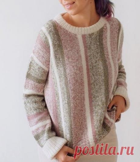 Вязаные полосатые идеи. Удачный подбор цветов. Как вязать полоски без ступеньки. Лучший способ здесь в видеоуроке. | Вяжем вместе с Людмилой | Дзен
