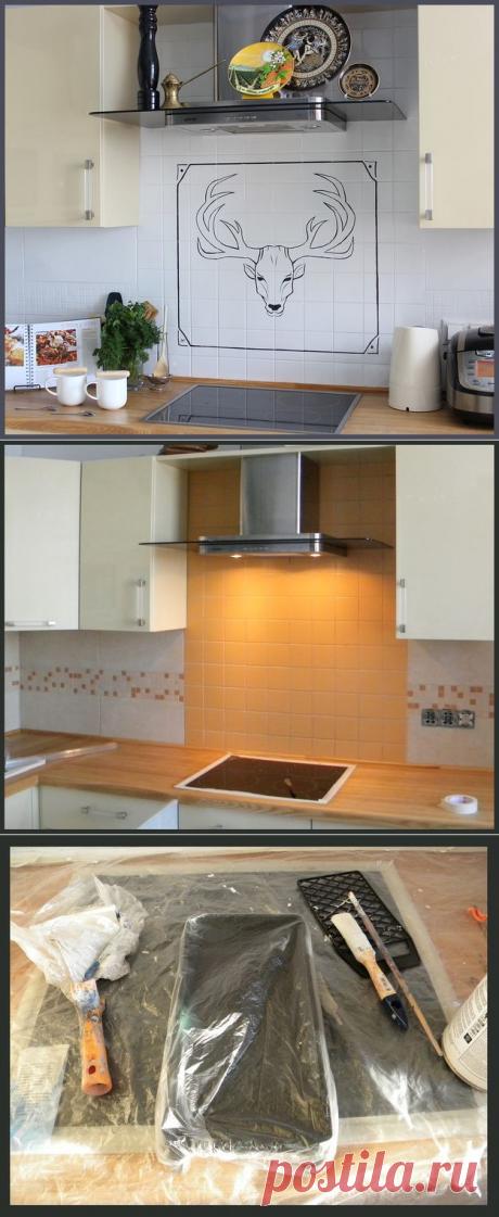 Пример реставрации старого кухонного фартука