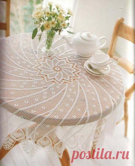 Скатерти вязаные