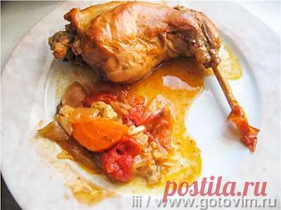 Тушеный кролик в вине по-болгарски. Фото-рецепт / Готовим.РУ