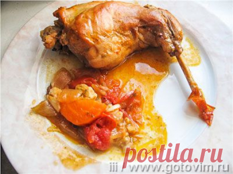 Тушеный кролик в вине по-болгарски. Фото-рецепт / Готовим.РУ