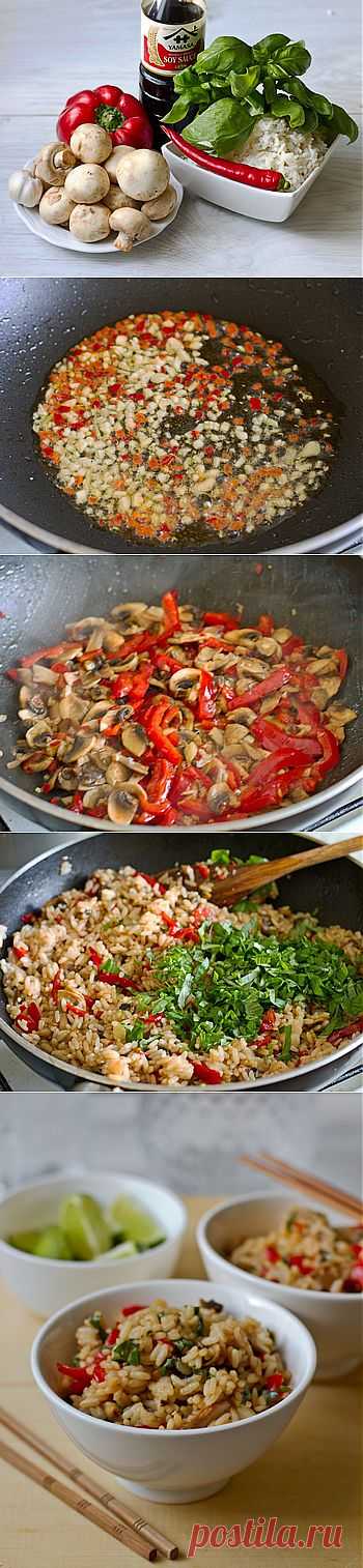 Пошаговый -рецепт жареного риса с овощами | Блюда из овощей | Вторые блюда | Гарниры | Вкусный блог - рецепты под настроение