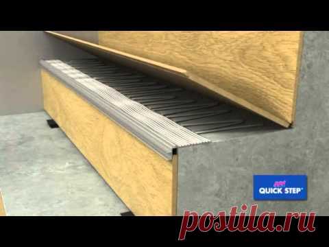 QUICK-STEP!!! Ламинат!!! Установка профиля INCIZO!!! Ламинат на лестницу!!!