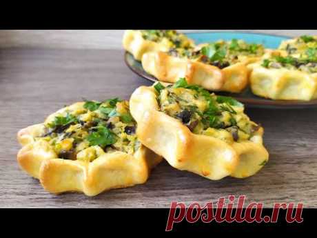 Карельские КАЛИТКИ с картошкой, грибами и зеленью! Вкусно, быстро и очень просто!