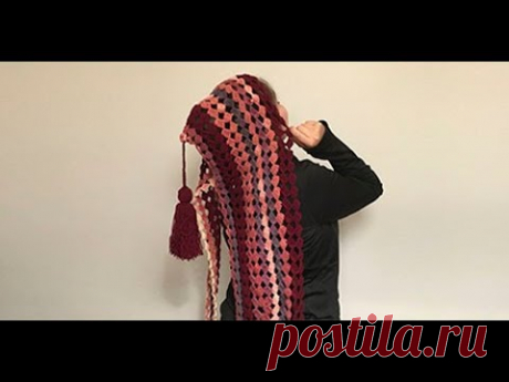 TEJE BUFANDA GORRO GRACIA - GANCHILLO FÁCIL Y RÁPIDO - YO TEJO CON LAURA CEPEDA - YouTube