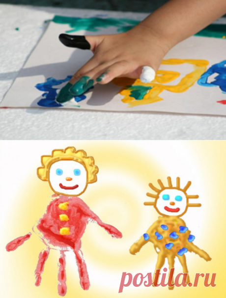 Рисуем ладошками. | ИГРУШКИ СВОИМИ РУКАМИ