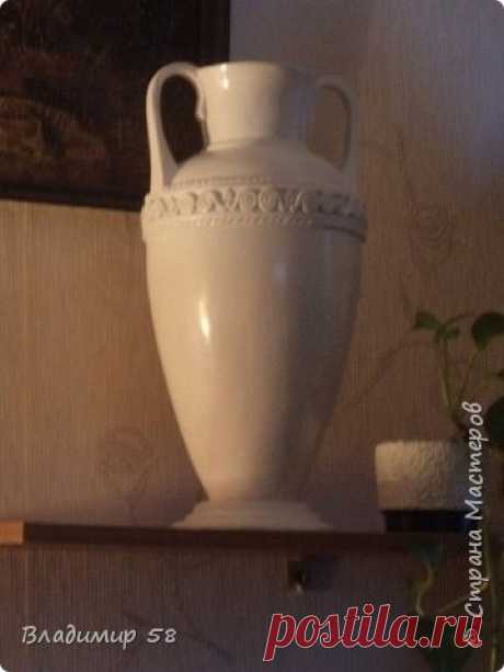 Ваза-амфора из солёного теста