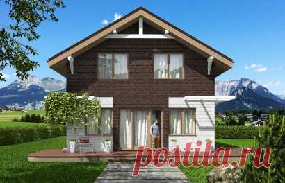 Одноэтажный дом с мансардой Rg5512