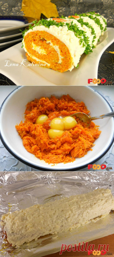 Овощной рулет с сыром