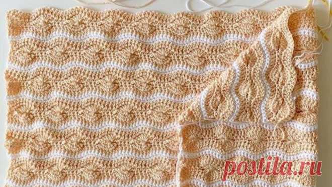 Crochet Catherines Wheel Waves Blanket - Crochet Easy Patterns