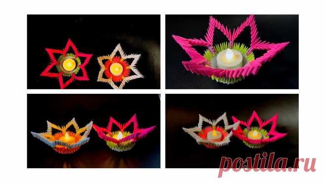 3D Origami Crafts, 3D Origami, 3D Origami Tutorial, Paper Craft tutorial, Paper Crafting, Crafting Tutorial, Shalscrafts, 
Origami tutorial, 
Diwali Crafts, Diwali Diya tutorial, 
Paper Diya making