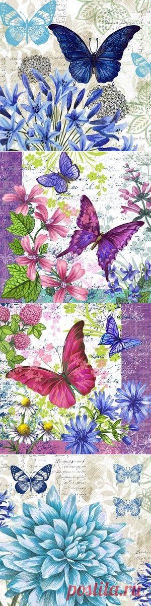 Арт - картинки для творчества ~ бабочки и мотыльки 29шт.