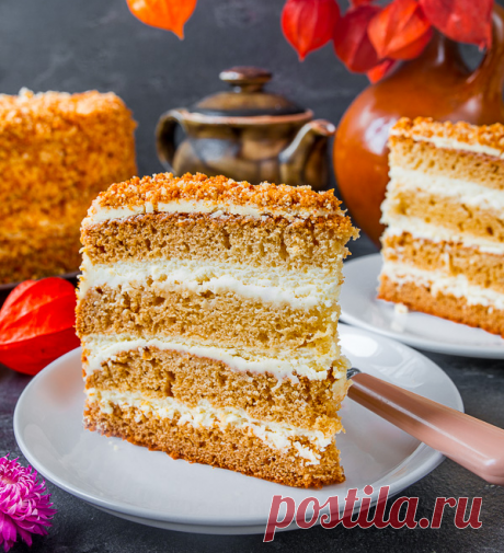 Рецепт медовика с лимонным кремом на Вкусном Блоге