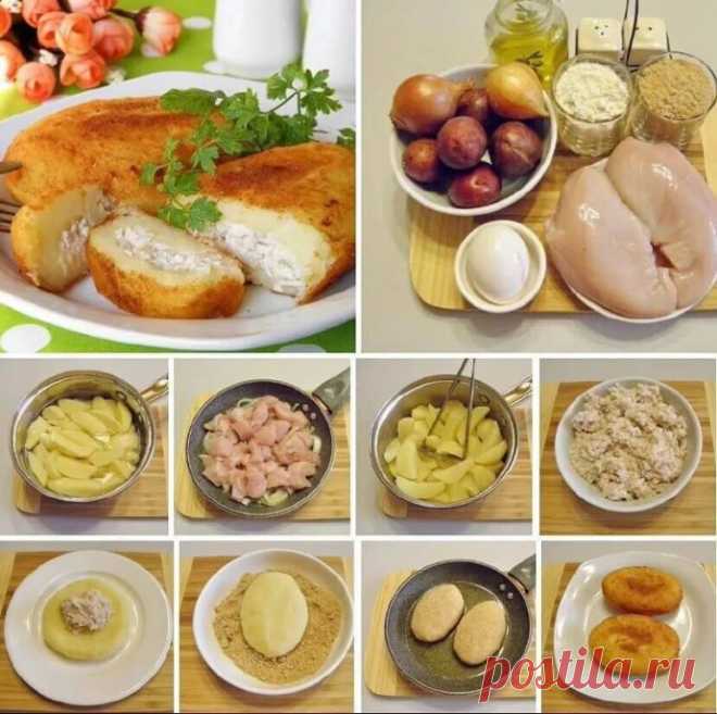 ​Картофельные зразы с луком и яйцом