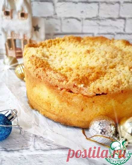 Пирог с коричными яблоками и безе Кулинарный рецепт