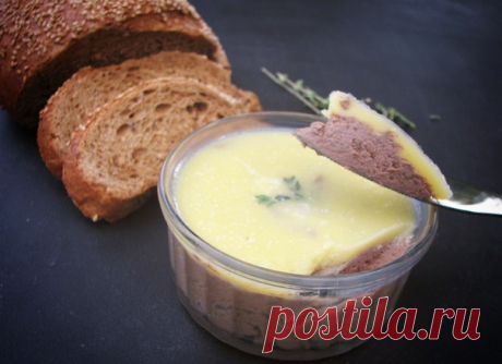 Паштет из куриной печени У тебя дома точно есть бутылочка коньяка, я