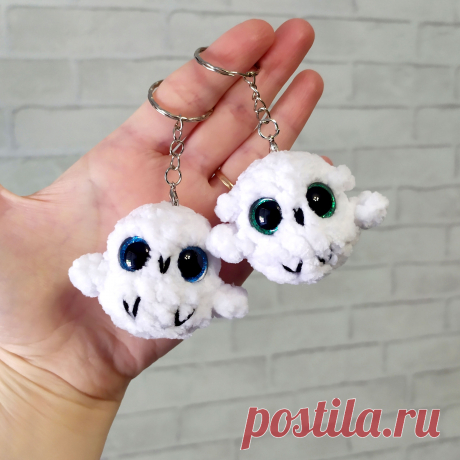 PDF Совёнок крючком. FREE crochet pattern; Аmigurumi toy patterns. Амигуруми схемы и описания на русском. Вязаные игрушки и поделки своими руками #amimore - плюшевая сова, маленький совёнок из плюшевой пряжи, совушка, птица, птичка.