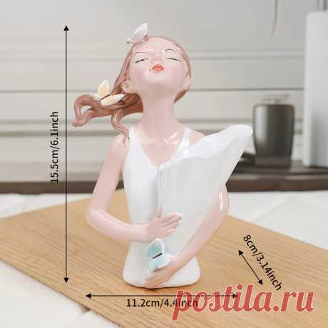классическая ваза- из смолы в виде девушки - декоративная фигурка - подставка для цветов для различных типов комнат, подходит для рождества, хэллоуина, нового года - коллекционный аксессуар для дома без электричества. – дом и кухня – Тему