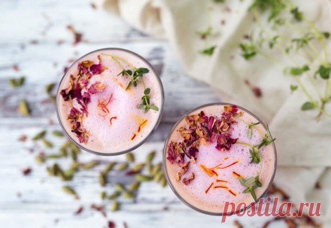 Аюрведический напиток «Розовая луна» для стимуляции центральной нервной системы