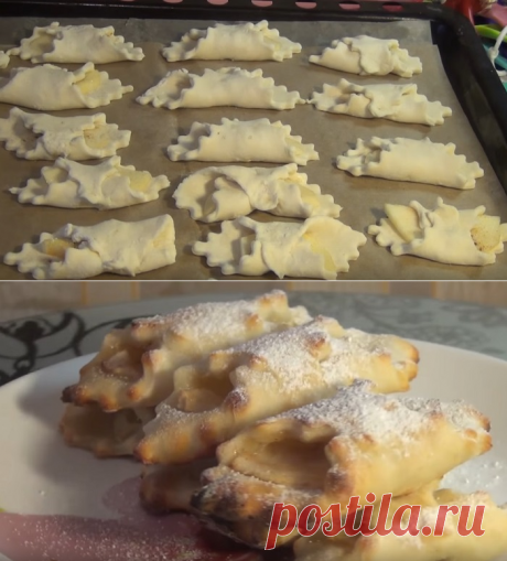 Творожные платочки с яблоками - вкусно, просто и полезно!
