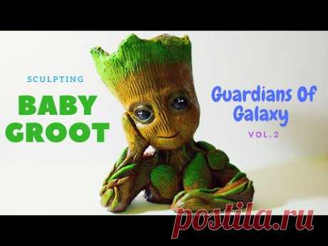 Ваяние Малыша Грутта (Стражи Галактики, Том 2)Sculpting Baby Groot (Guardians Of Galaxy Vol. 2) Time Lapse - YouTube