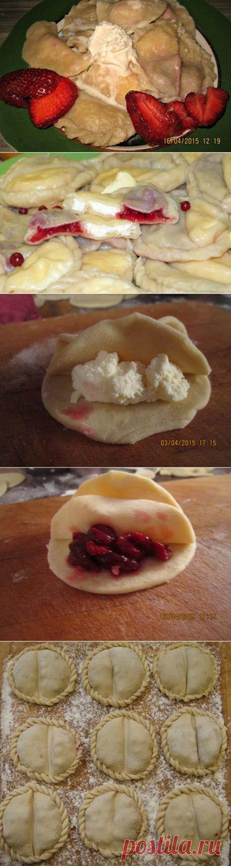 Двулепные вареники с разными начинками